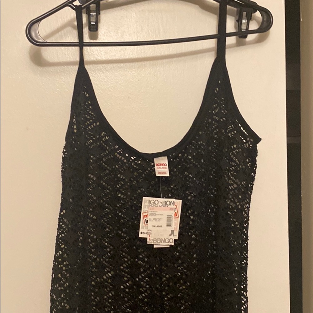 BNWT Bongo XXL Black Crochet Swimwear Cover Up